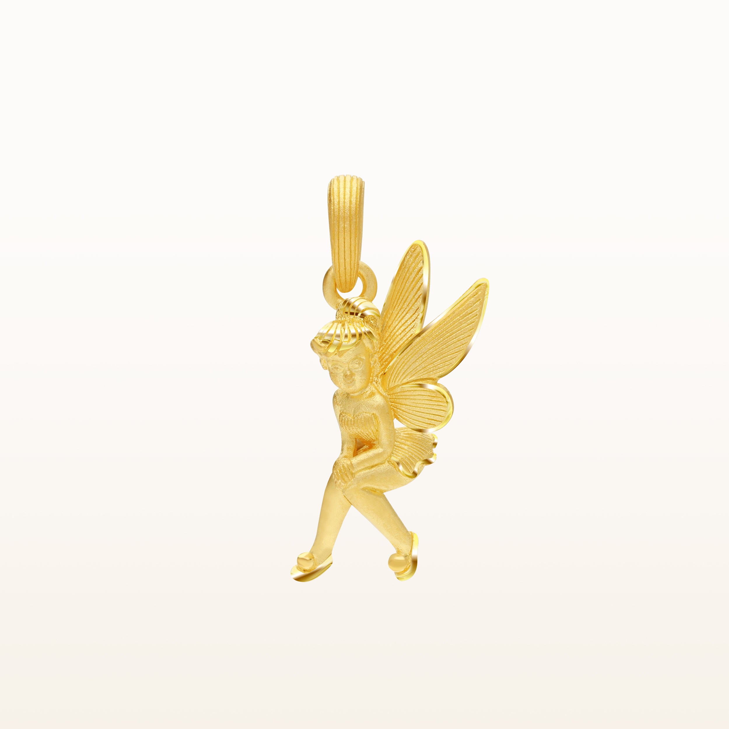 1/2 CT. T.W. Diamond Angel Charm In 10K Gold