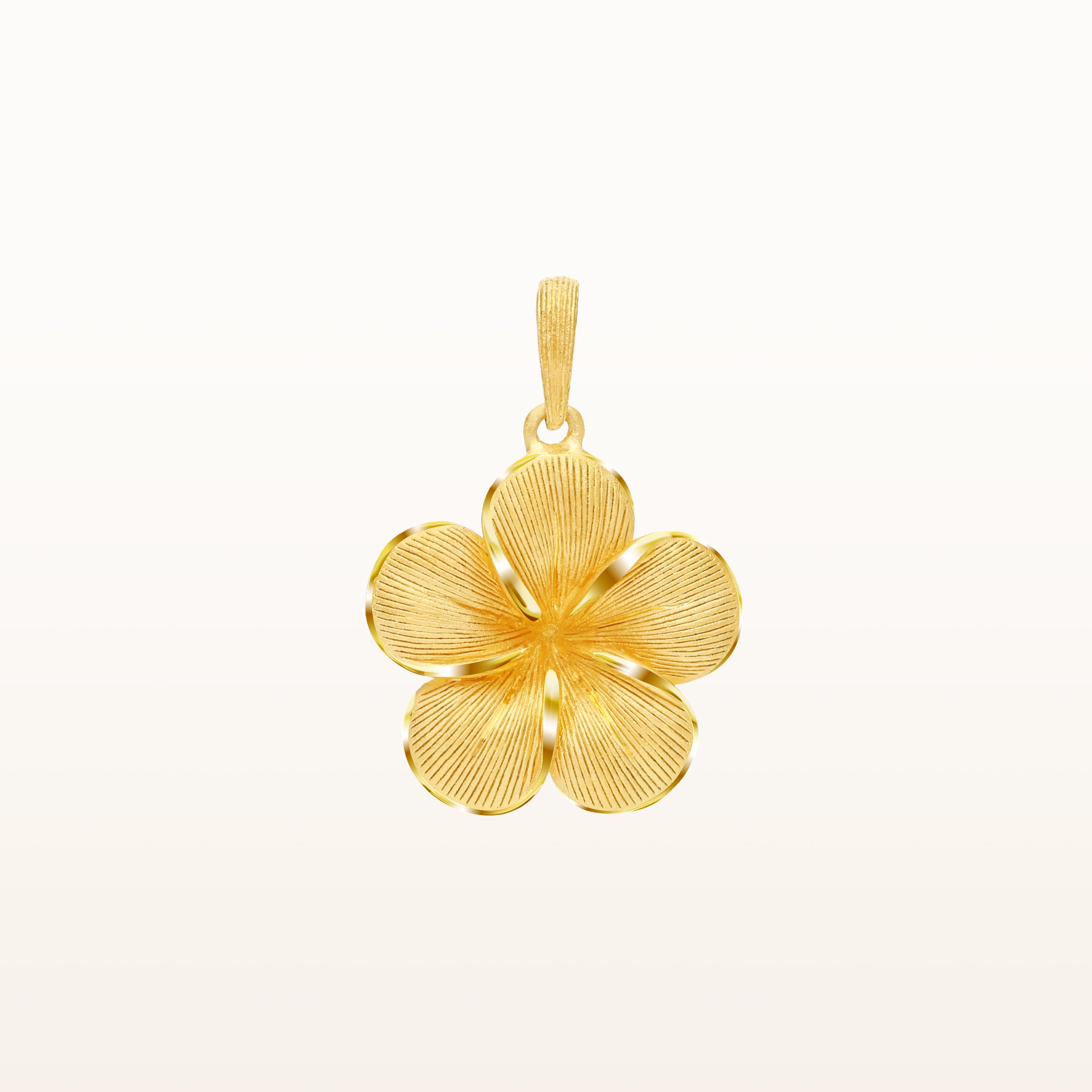 Gold Flower Charm Necklace