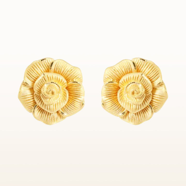 111E3891-18-Prima-24K-Pure-Gold-Rose-Earrings