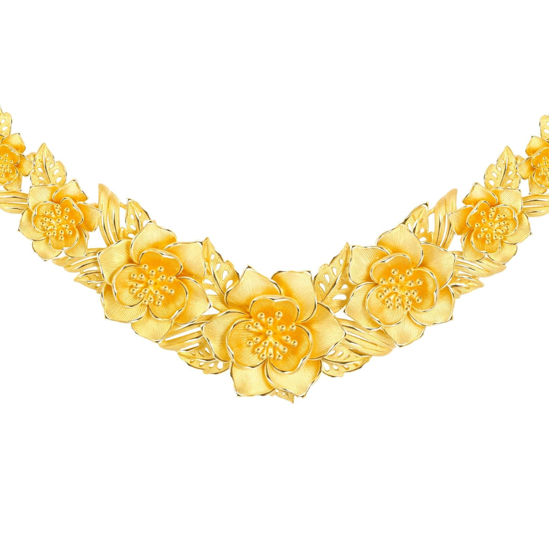 111N3015-Prima-24K-Pure-Gold-Magnolia-Necklace