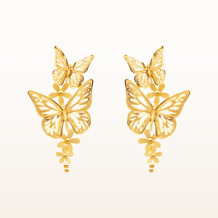 24K Pure Gold Earring : Euthalia Design