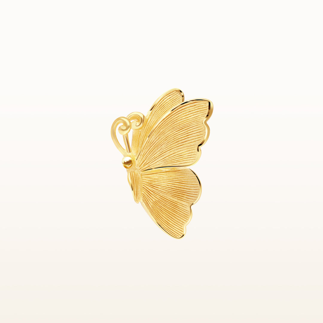 24K Pure Gold Pendant: Eden Butterfly design
