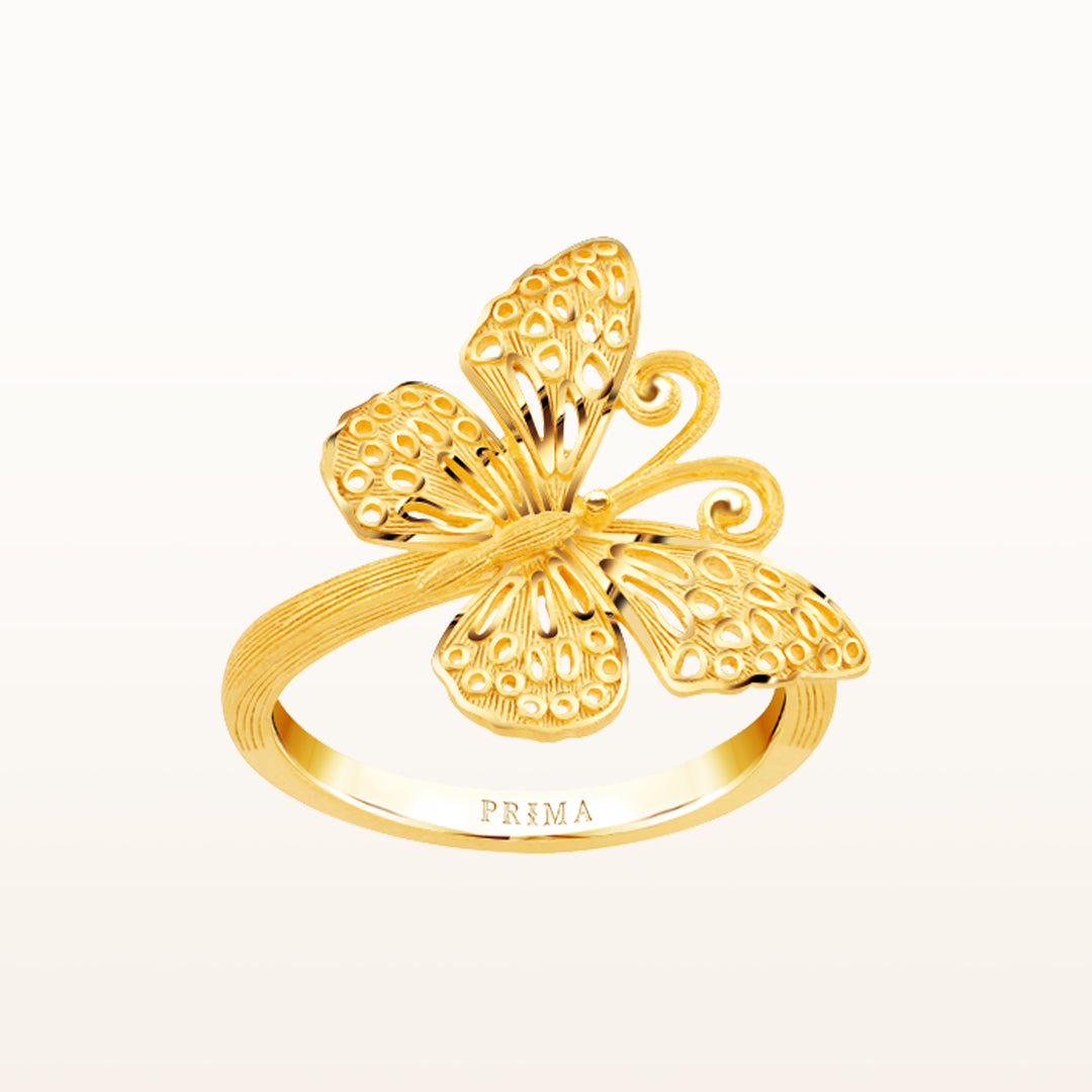 24K Pure Gold Ring : Euthalia Design