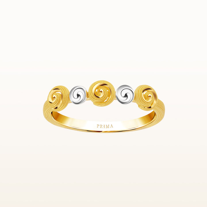 24K Pure Gold with Diamond Ring : Siam Panarai Collection