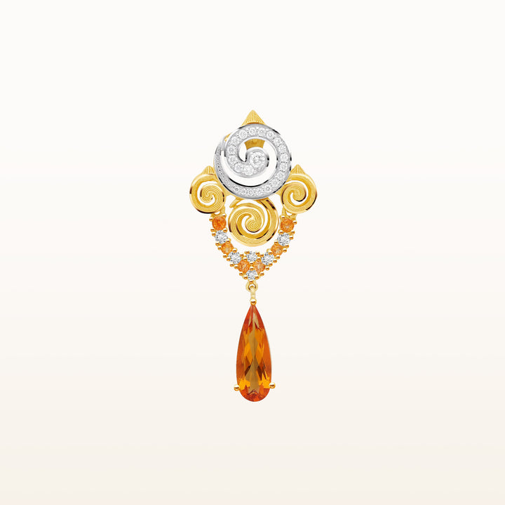 24K Pure Gold with Diamond Pendant : Siam Panarai Collection