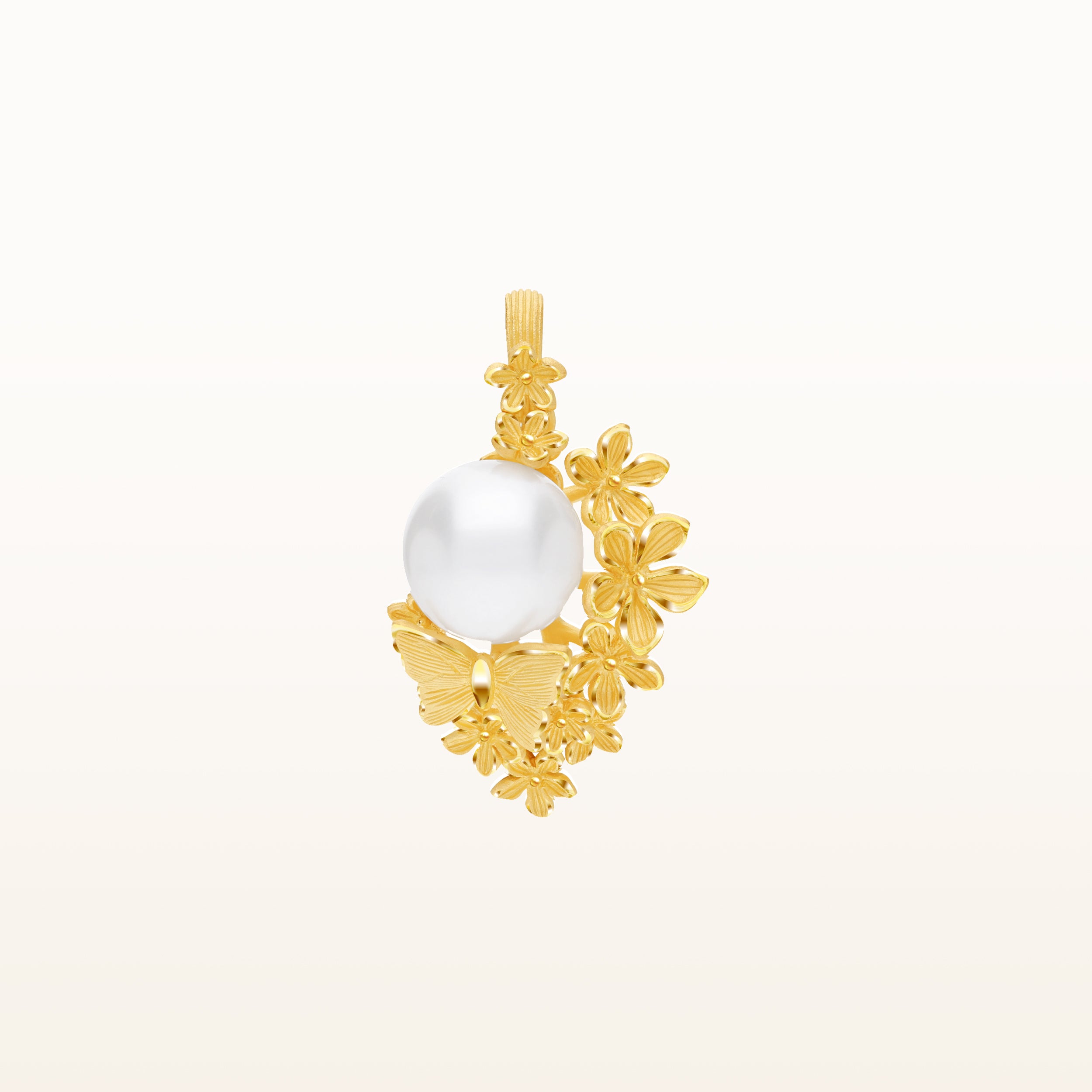 K Pure Gold with Pearl Pendant:More than word Co ...
