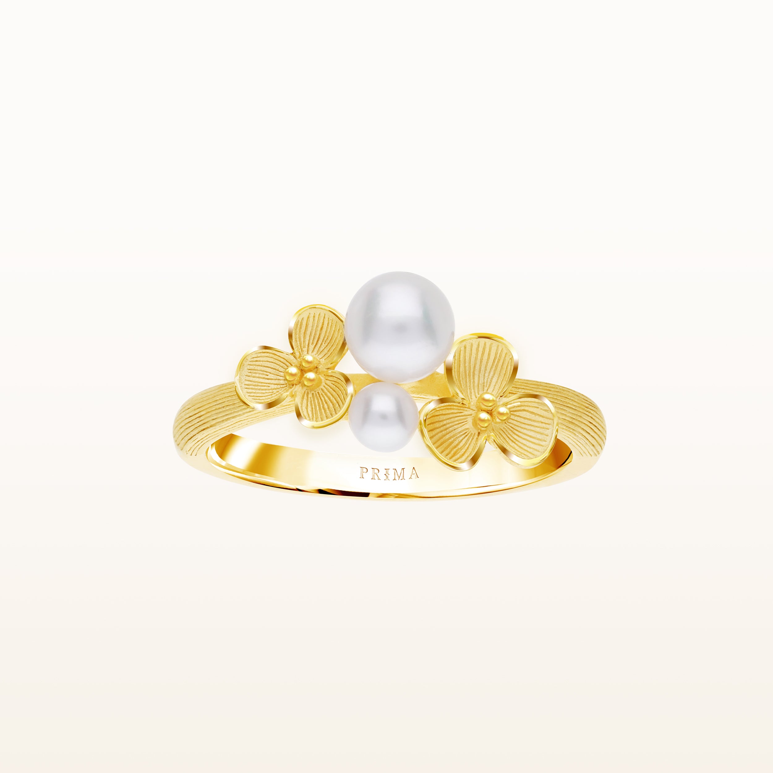 24K Pure Gold Ring: Dewy collection – Prima Gold Official