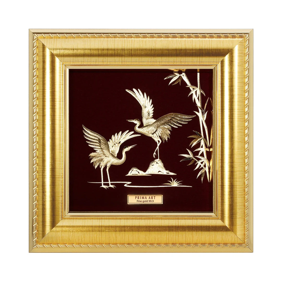 PRIMA ART 24K-99.9% GOLD DRAGON AND PHOENIX | eBay