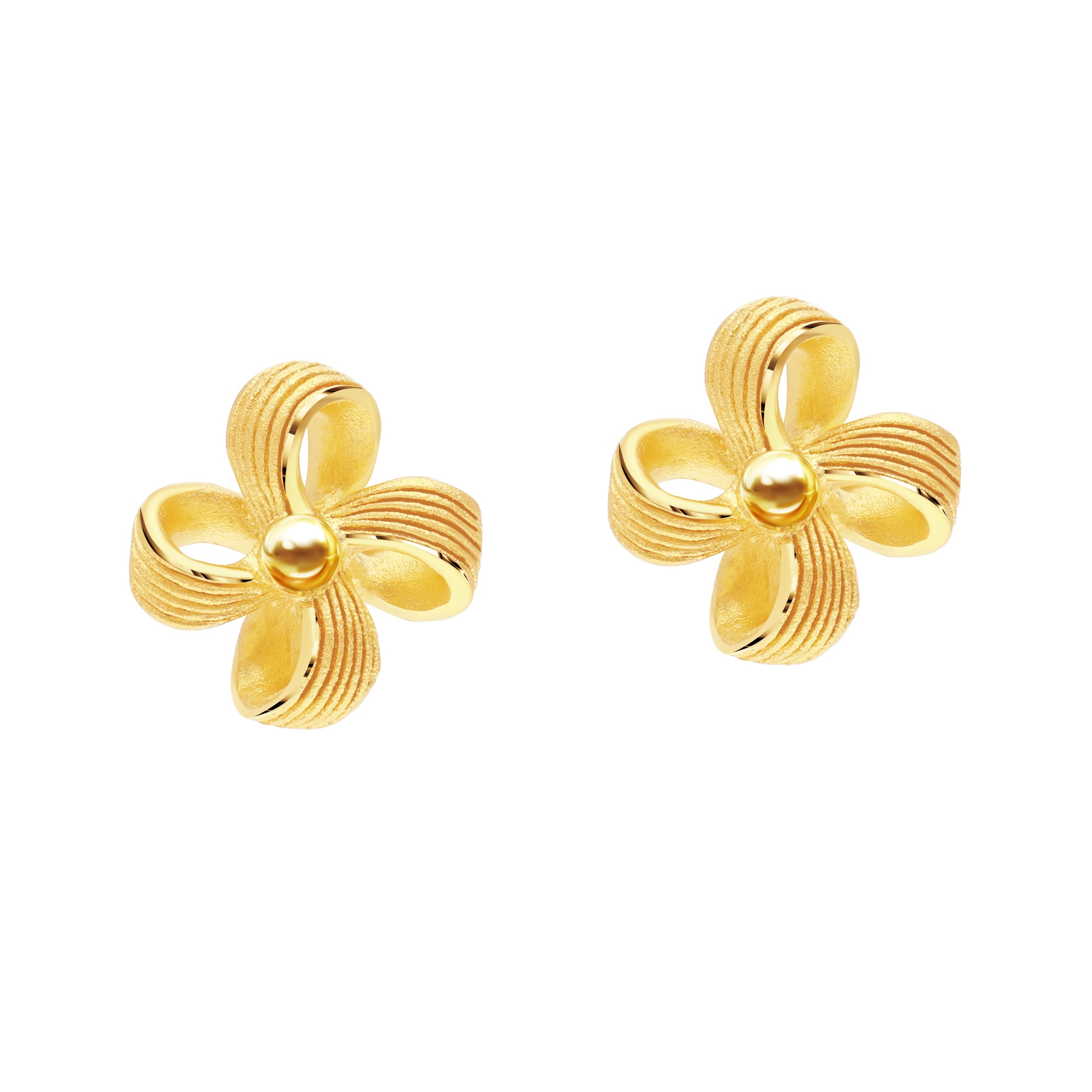 Buy One Gram Gold 3 Line Daily Wear Gold Earrings Designs