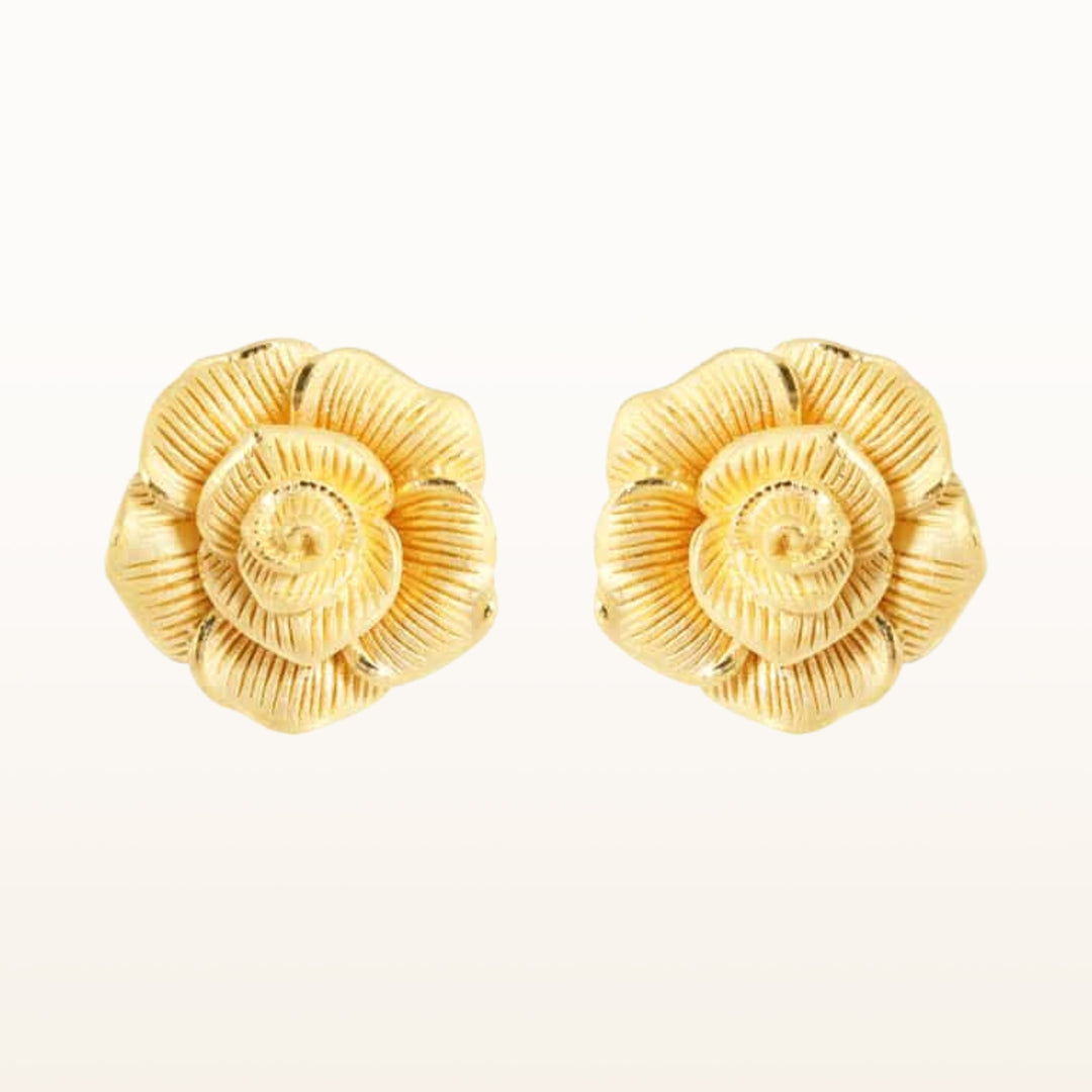 111E3891-18-Prima-24K-Pure-Gold-Rose-Earrings