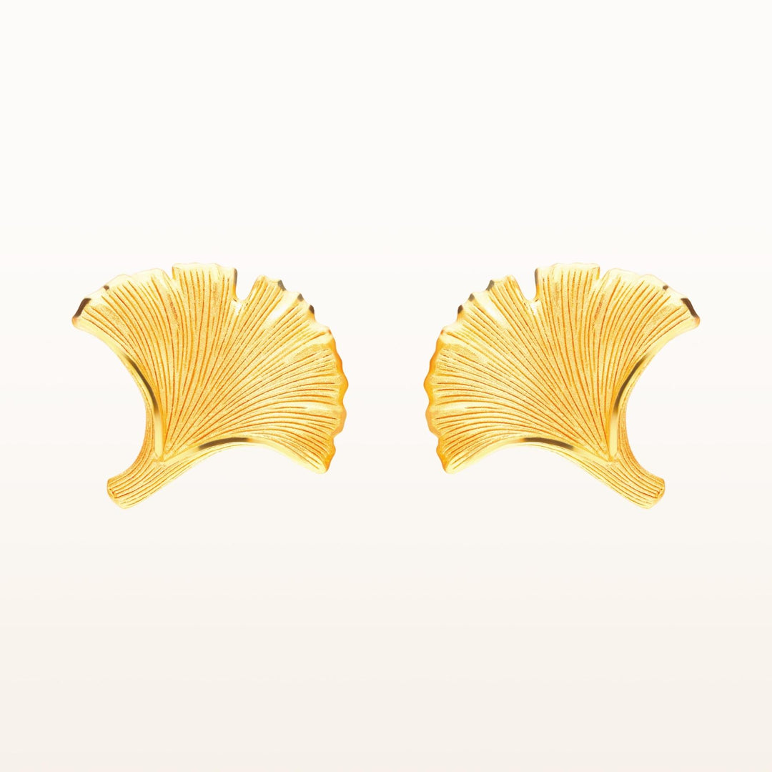 111E3976-Prima-24K-Pure-Gold-Gingko-Earrings