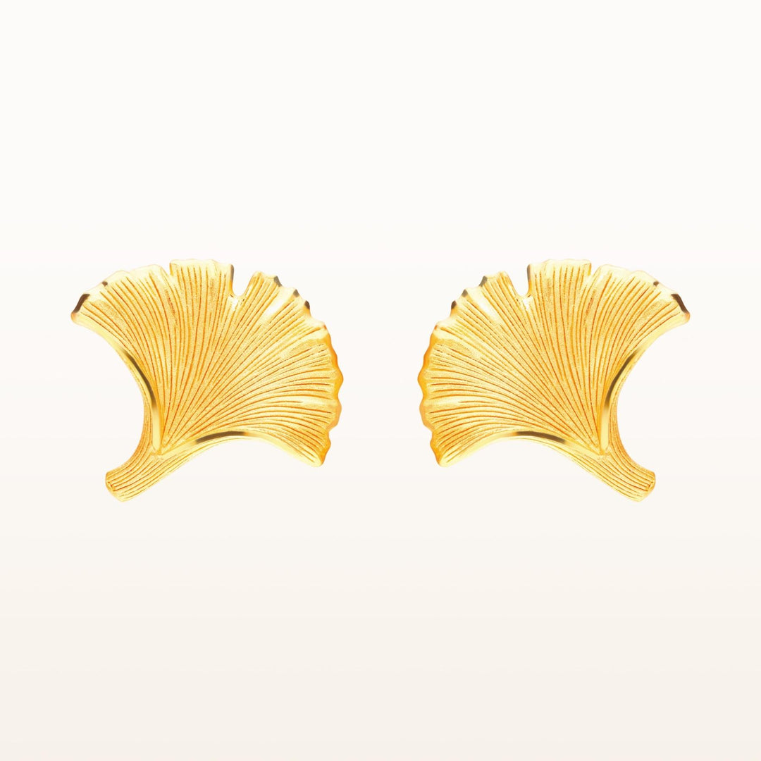 111E3976-Prima-24K-Pure-Gold-Gingko-Earrings