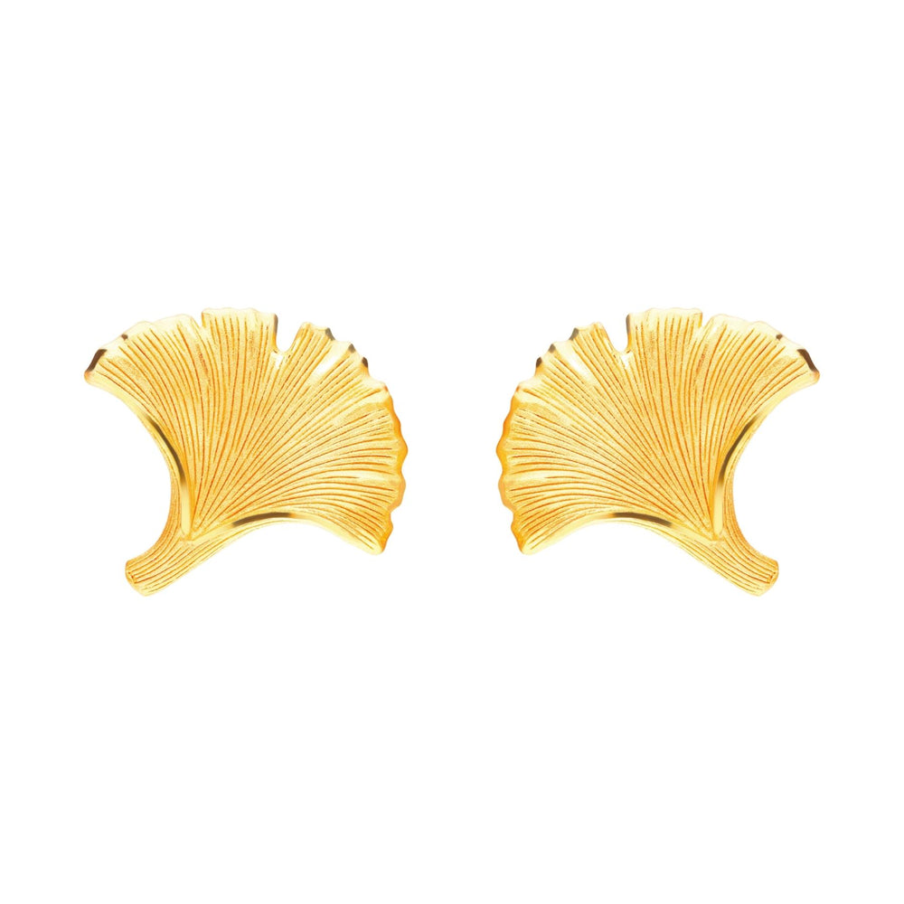 111E3976-Prima-24K-Pure-Gold-Gingko-Earrings