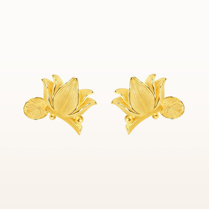 111E4025-Prima-24K-Pure-Gold-Lotus-Earrings