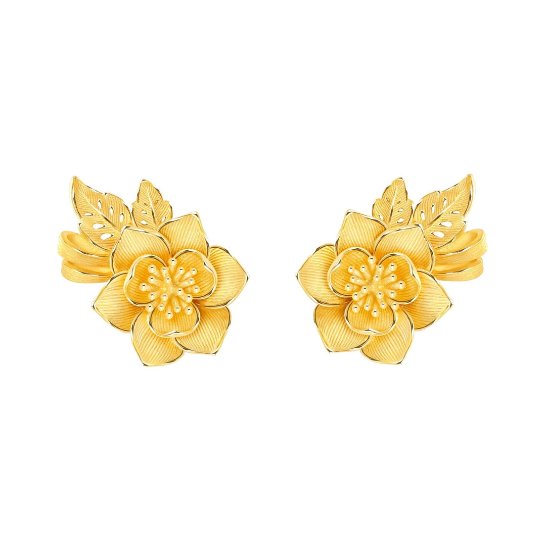 111E4129-Prima-24K-Pure-Gold-Magnolia-Earrings