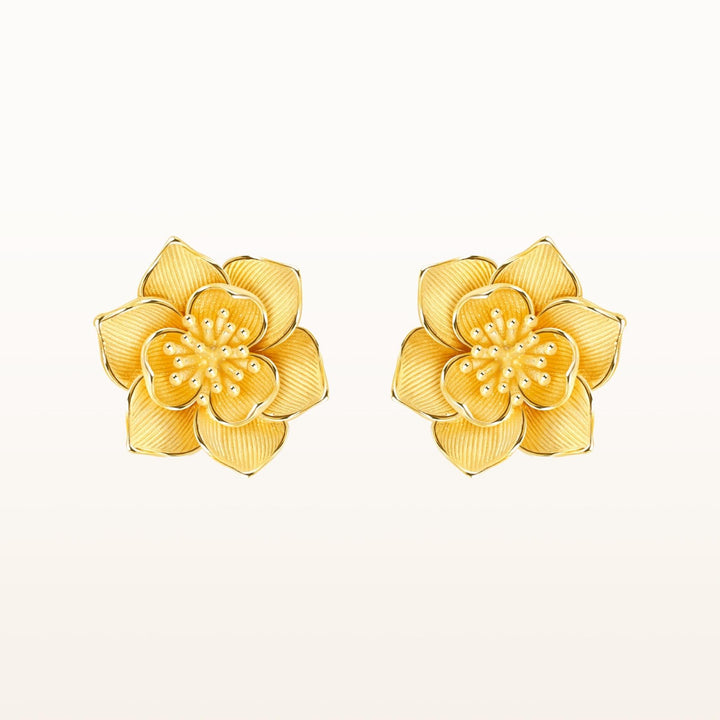 111E4130-Prima-24K-Pure-Gold-Magnolia-Earrings