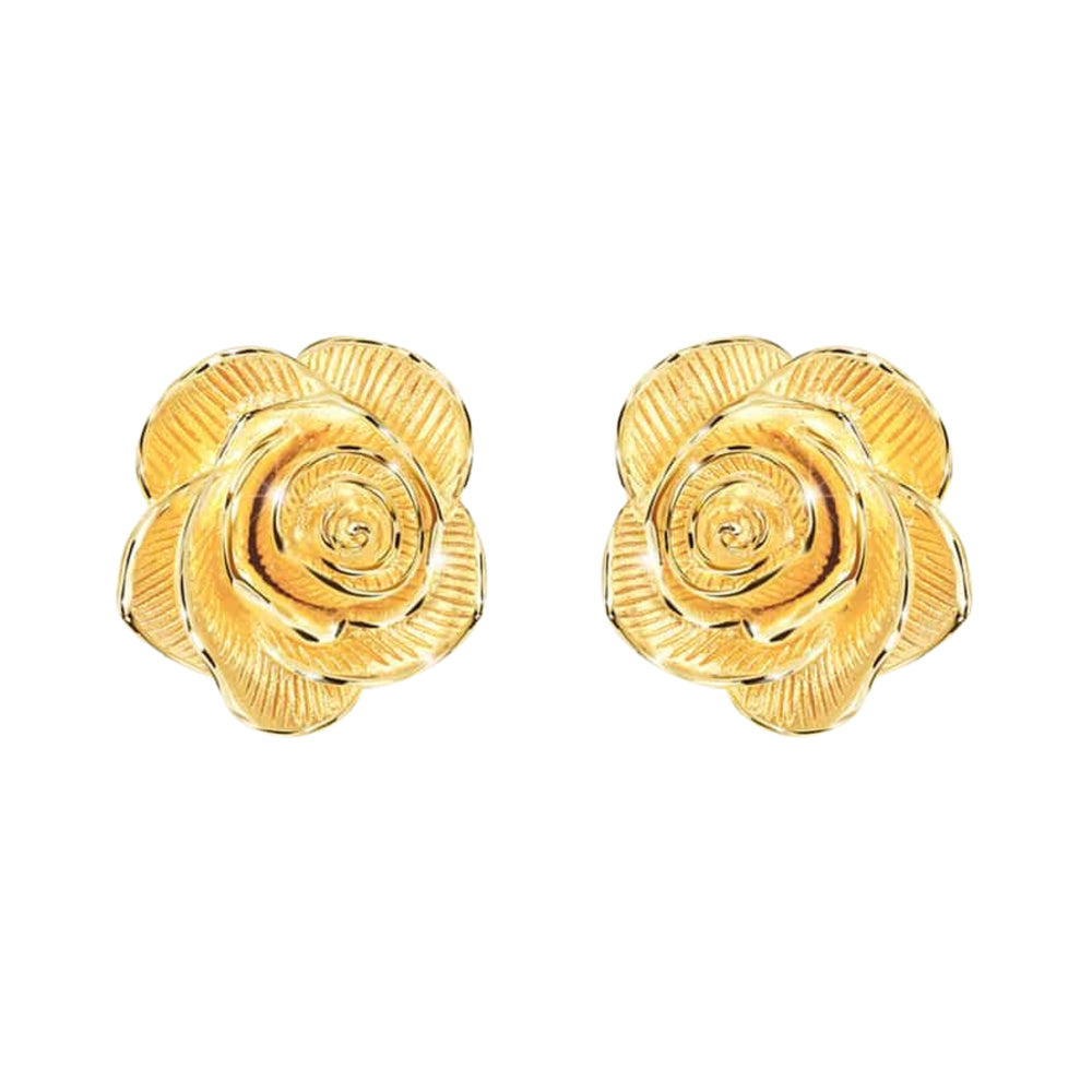 111E4140-18-Prima-24K-Pure-Gold-Rose-Earrings