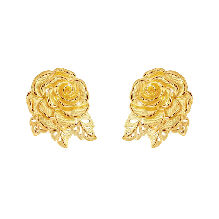 111E4154-Prima-24K-Pure-Gold-Rose-Earrings