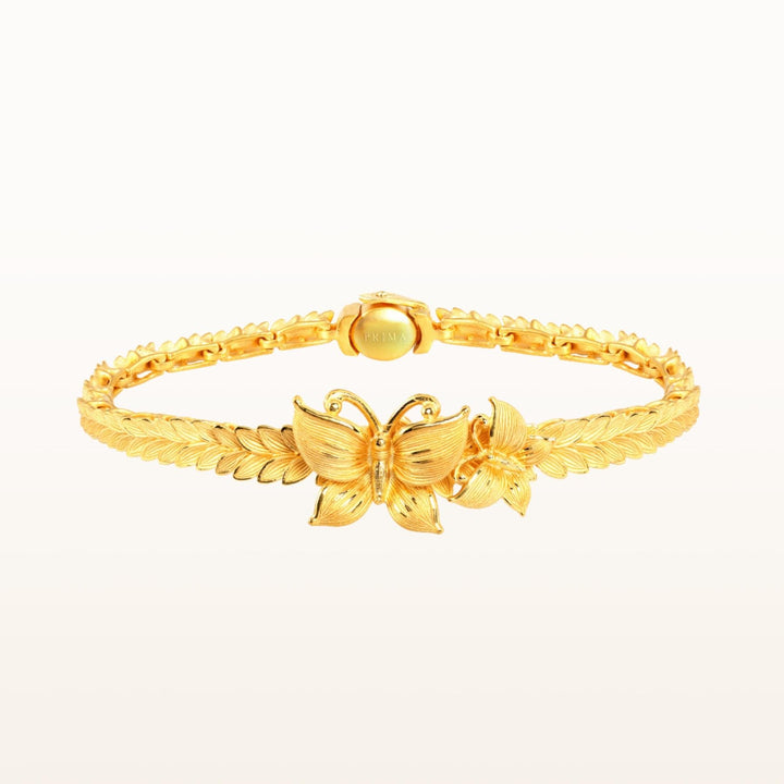 111L4307-18-Prima-24K-Pure-Gold-Butterfly-Bracelet