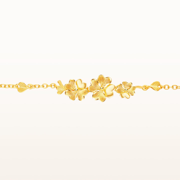 111L4356-Prima-24K-Pure-Gold-Clover-Bracelet