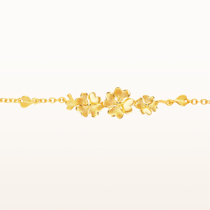 111L4356-Prima-24K-Pure-Gold-Clover-Bracelet