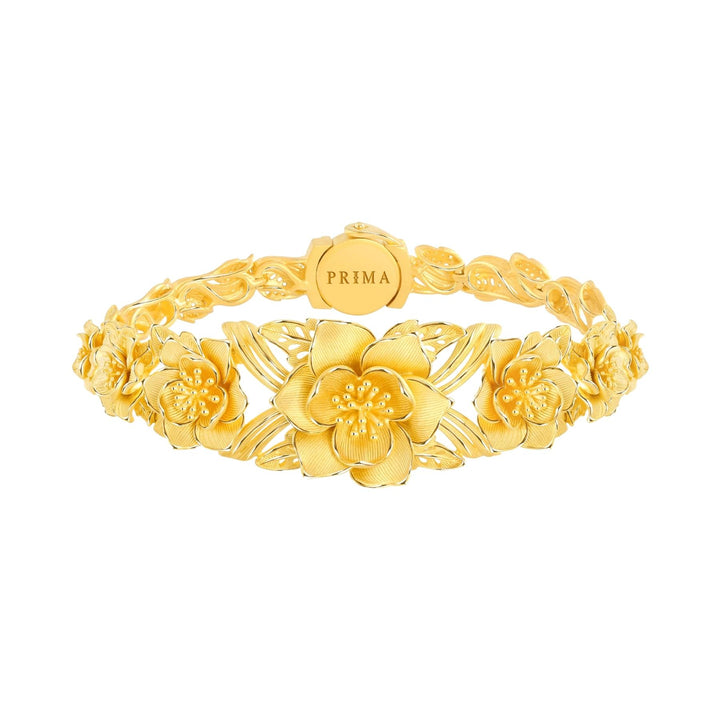 111L4445-Prima-24K-Pure-Gold-Magnolia-Bracelet