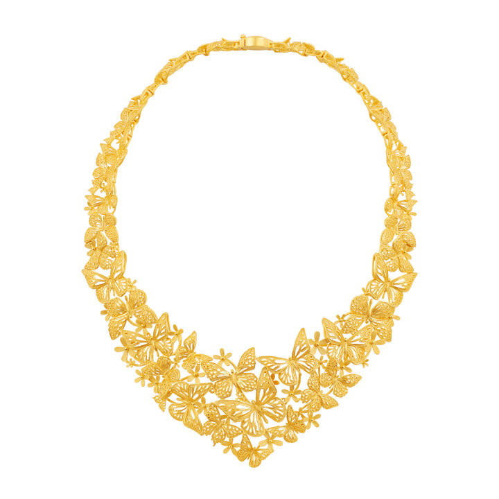 24K Pure Gold Necklace : Euthalia Design