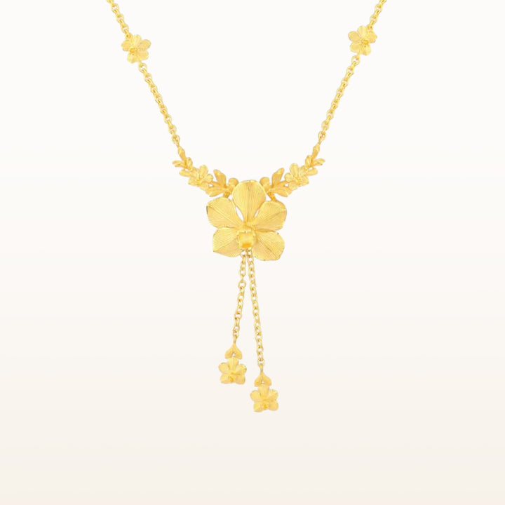 111N2810-18-Prima-24K-Pure-Gold-Vanda-Orchid-Necklace