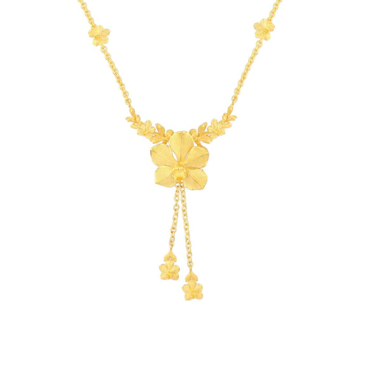 111N2810-18-Prima-24K-Pure-Gold-Vanda-Orchid-Necklace