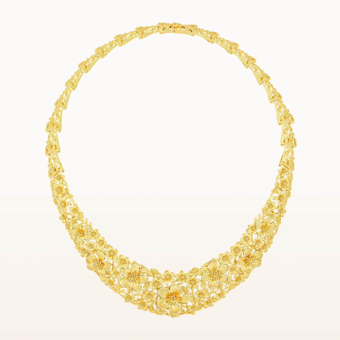 111N2970-Prima-24K-Pure-Gold-Blossom-NEcklace