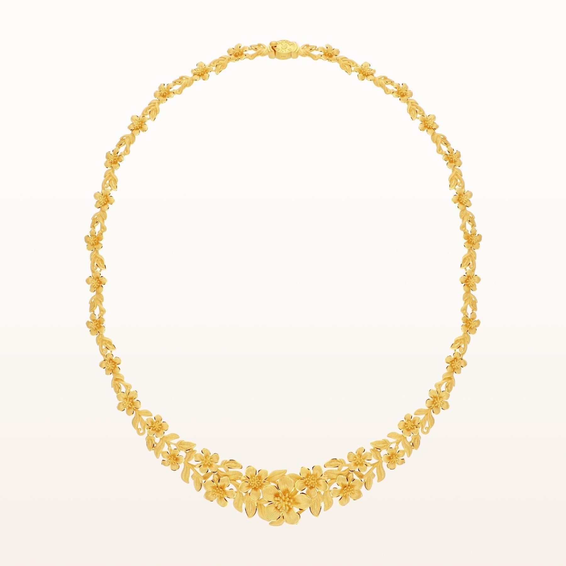 [Golden dew] 韓国☆18K Gold☆Sweet Bloom Necklace Gaiea Bloom Necklace – Made Different Co