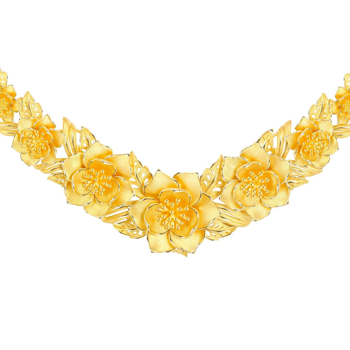 111N3015-Prima-24K-Pure-Gold-Magnolia-Necklace
