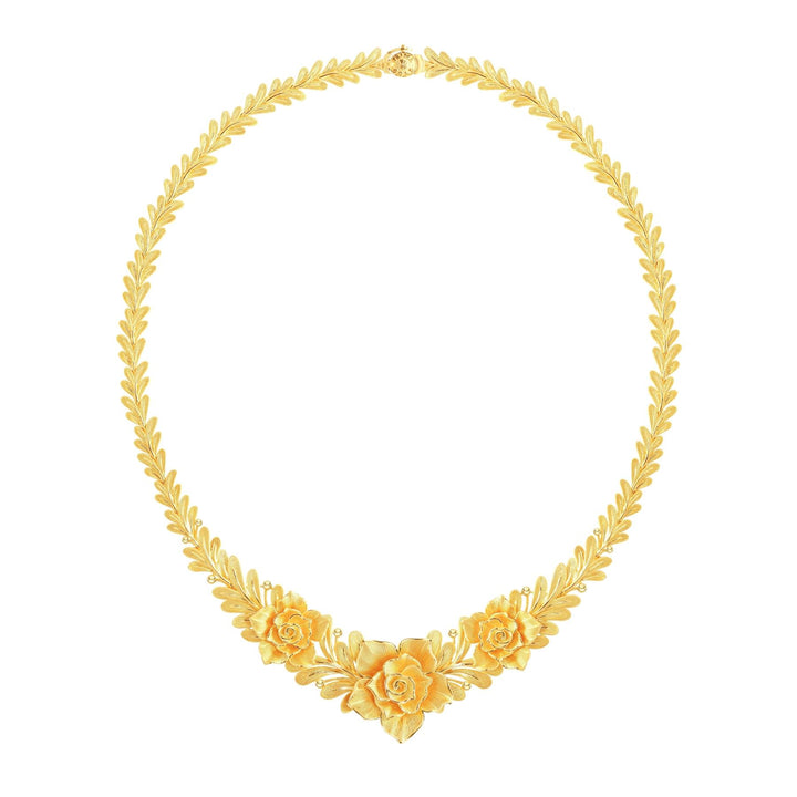 111N3045-Prima-24K-Pure-Gold-Lily-Necklace