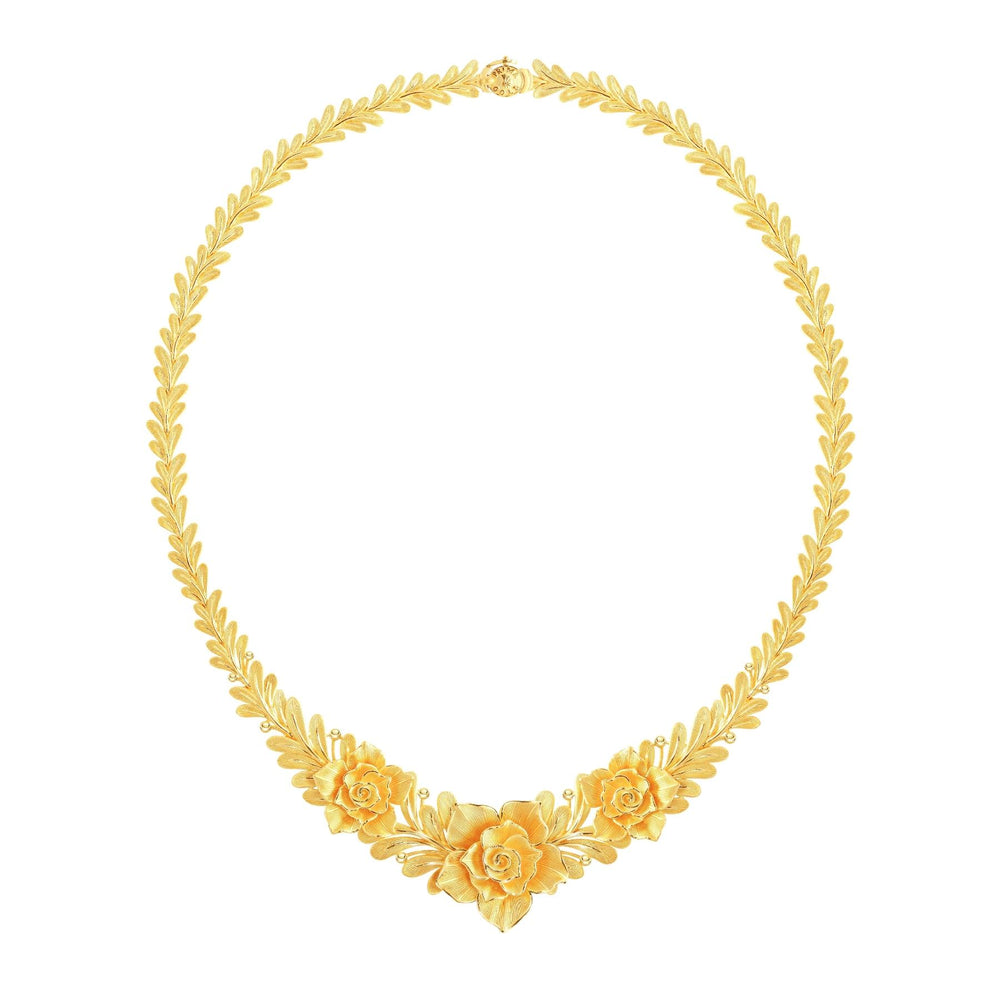 111N3045-Prima-24K-Pure-Gold-Lily-Necklace