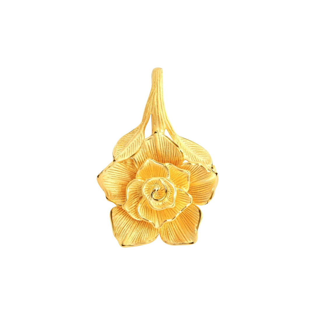 gold lily flower necklace 24K Pure Gold Pendant: Impala Lily Design – Prima Gold Official