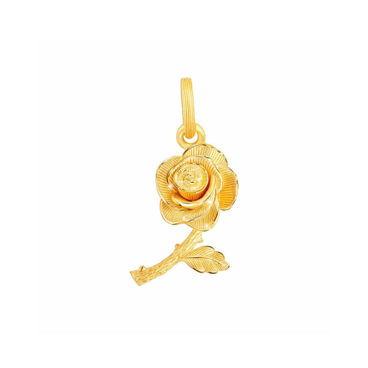 111P1945-01-Prima-24K-Pure-Gold-Rose-Pendant