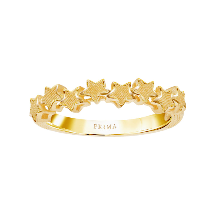 24K Pure Gold Ring: Little Star design