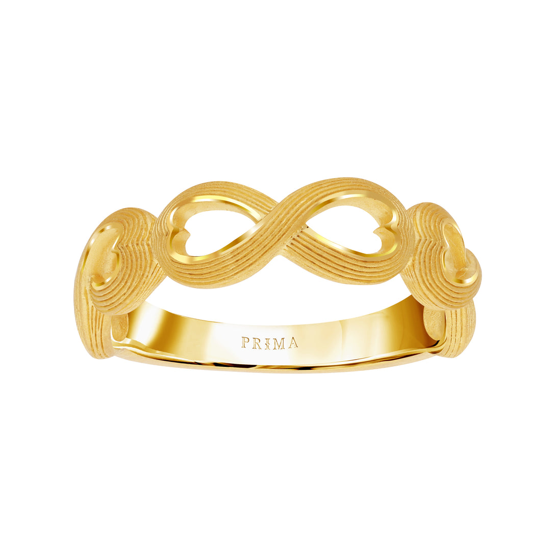 24K Pure Gold Ring: Infinity design