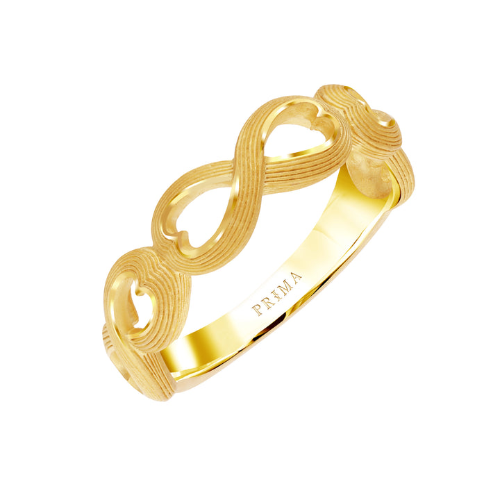 24K Pure Gold Ring: Infinity design