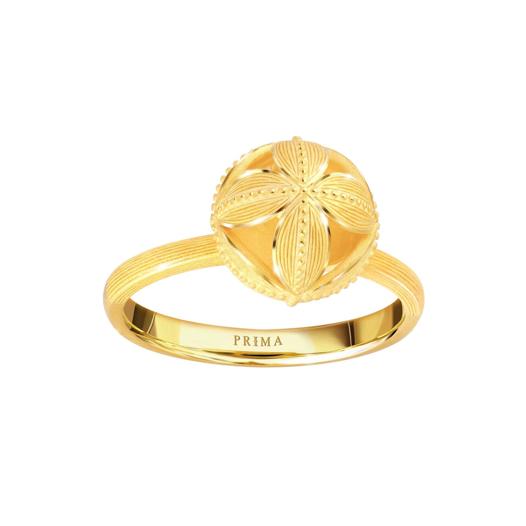 24K Pure Gold Ring: Ball Design – Prima Gold Official