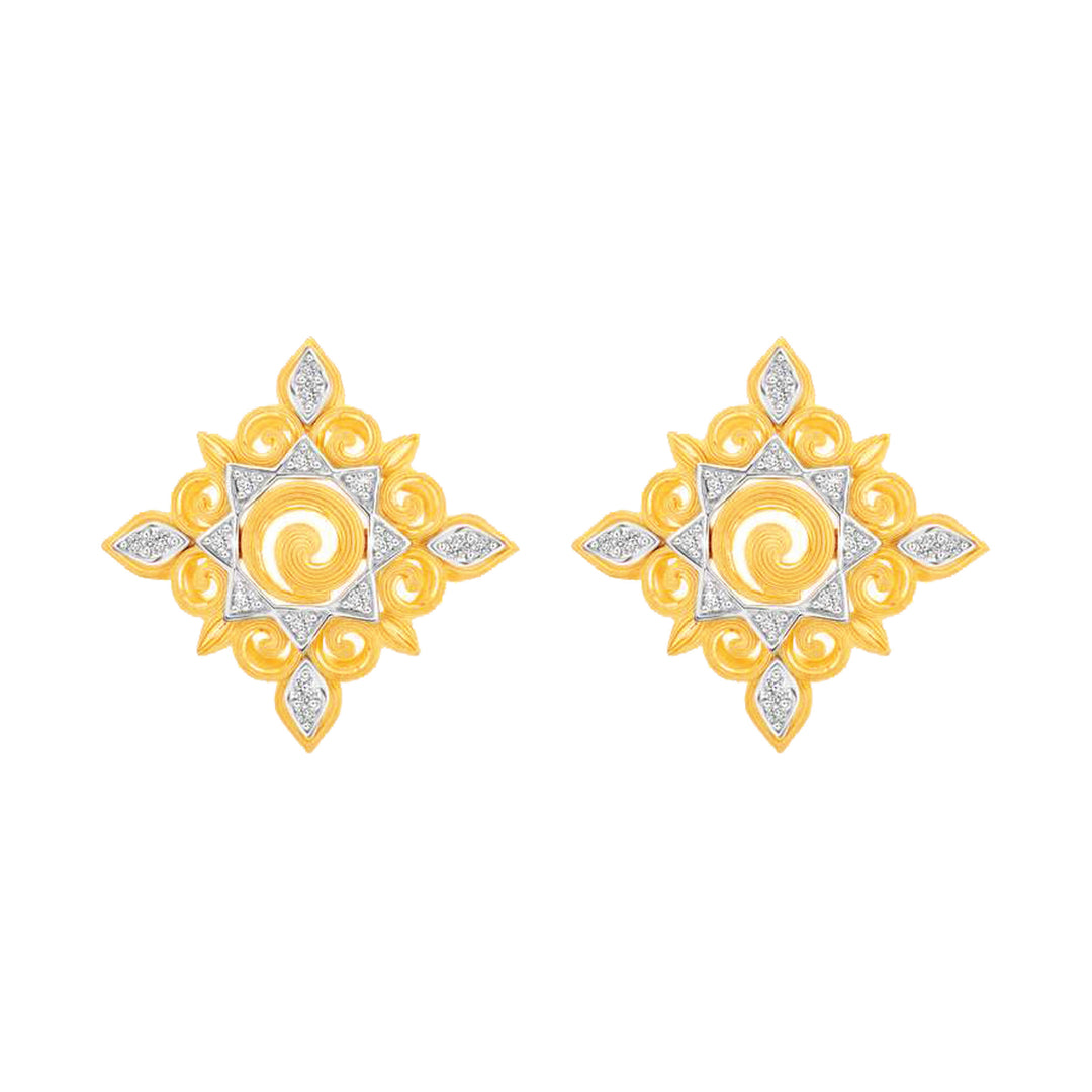 113E0079-24K-Pure-Gold-Gemstone-Siam-Panarai-Earrings