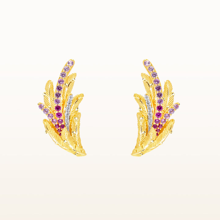 165E0910-Prima-24K-Pure-Gold-Phoenix-Earrings