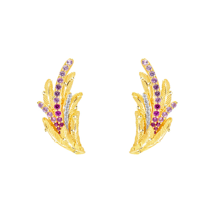 165E0910-Prima-24K-Pure-Gold-Phoenix-Earrings