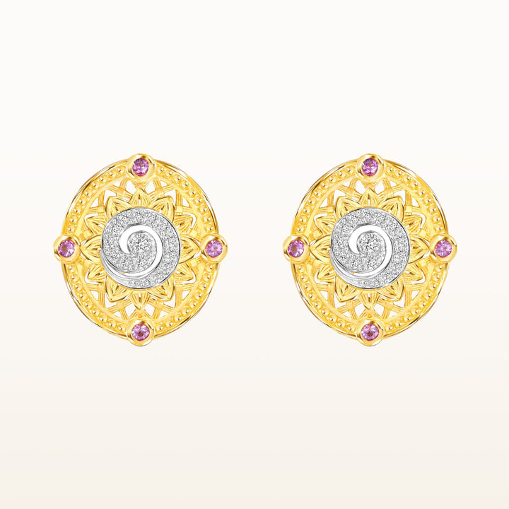 165E0923-Prima-24K-Pure-Gold-Siam-Panarai-Earring