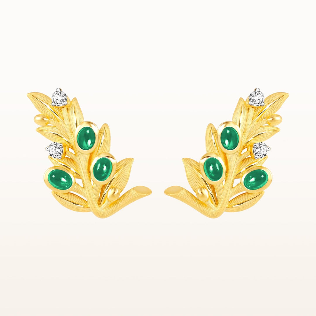 165E0940-19-Prima-24K-Pure-Gold-Olive-Earrings