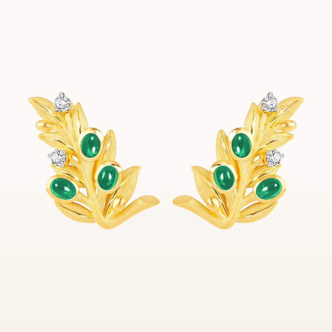 165E0940-19-Prima-24K-Pure-Gold-Olive-Earrings