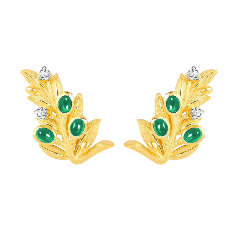 165E0940-19-Prima-24K-Pure-Gold-Olive-Earrings