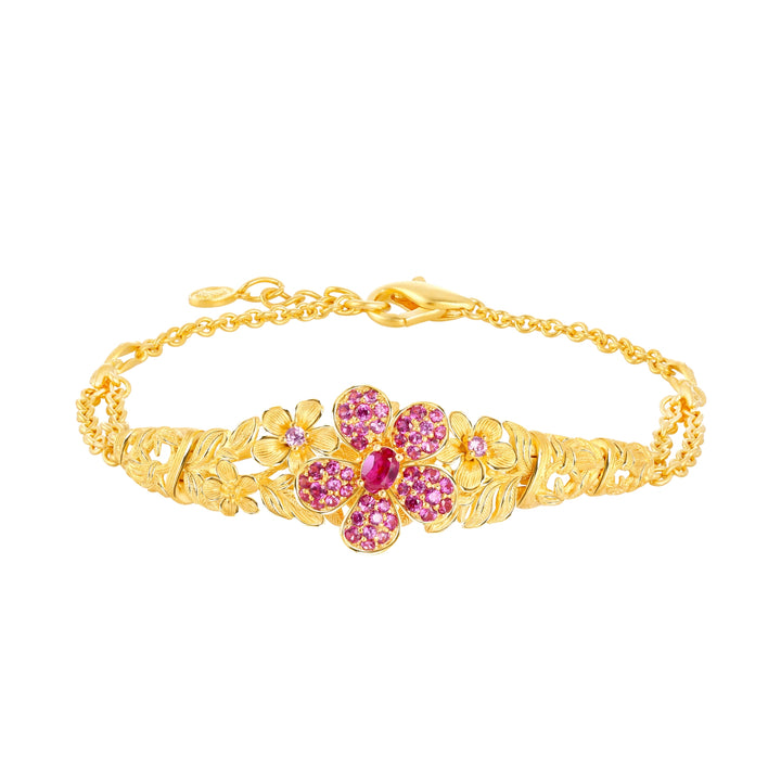 165L0497-Prima-24K-Pure-Gold-Blossom-Bracelet