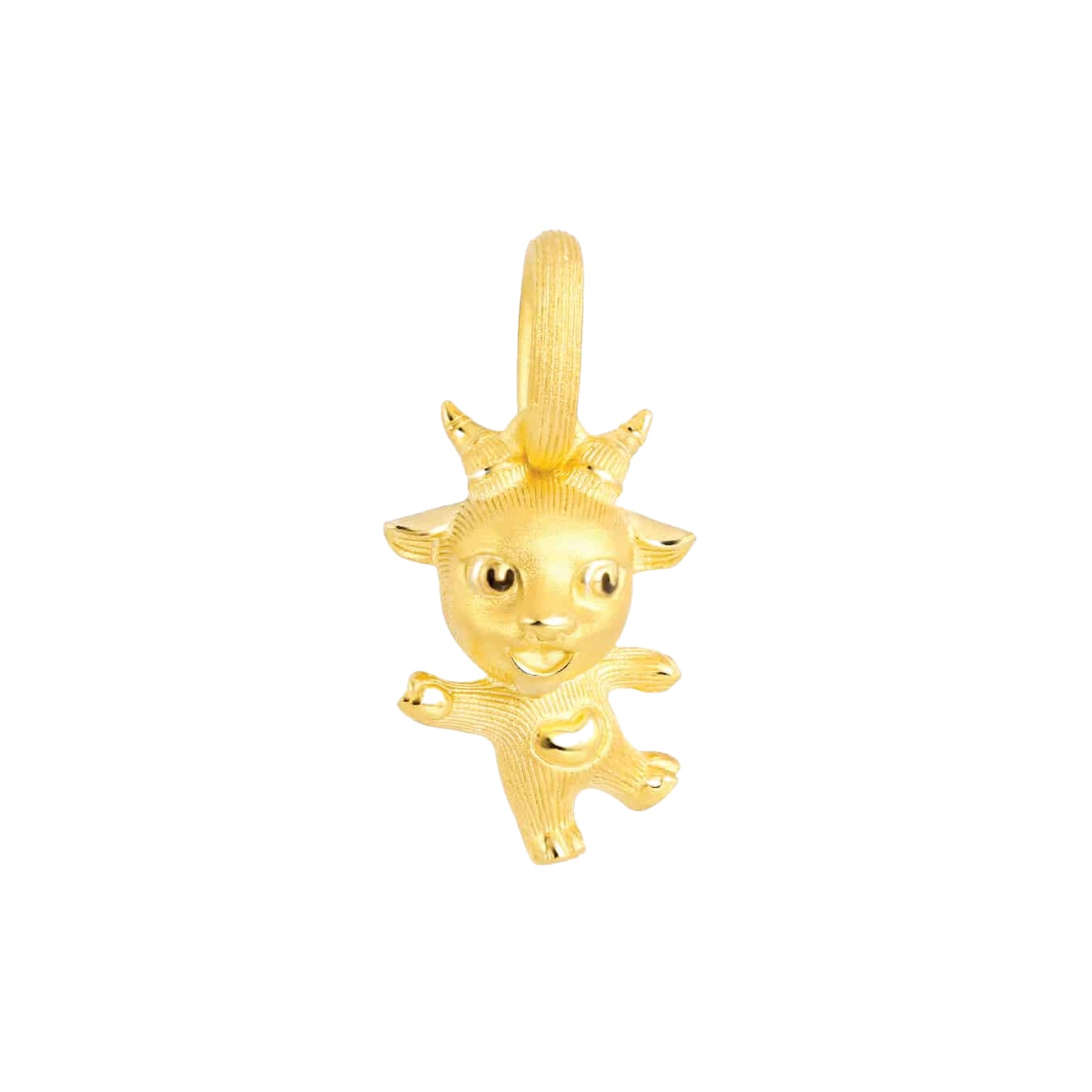 24K Pure Gold Pendant: Chinese Zodiac Goat Design – Prima Gold