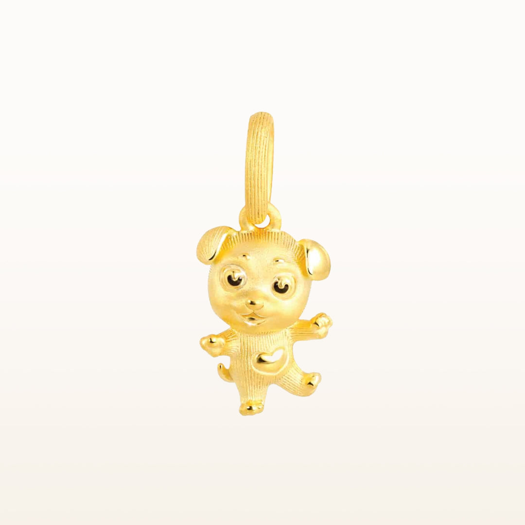 Coin Bear Gold Plated Charms Animal Pendant GP127